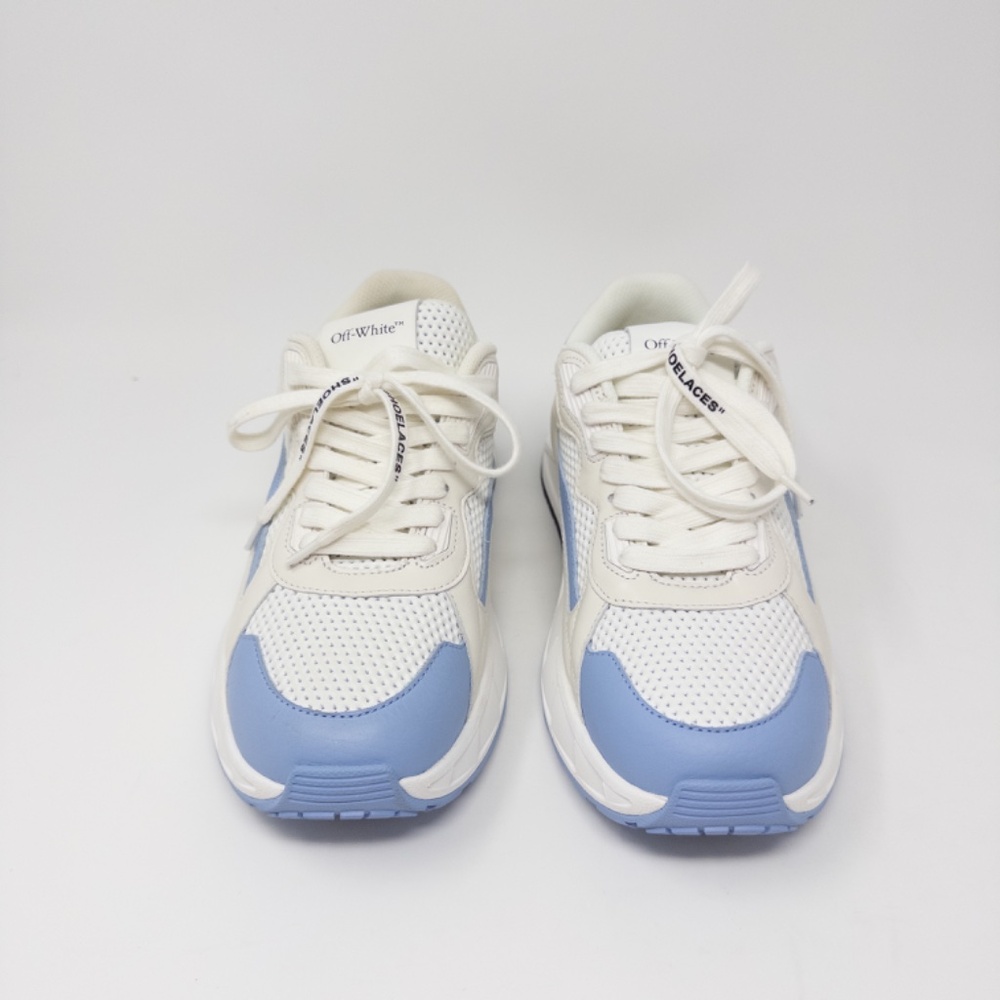 Off-White Runner B Sneaker Women’s Sneaker 37 EU 7 US Blue White - Picture 3 of 7